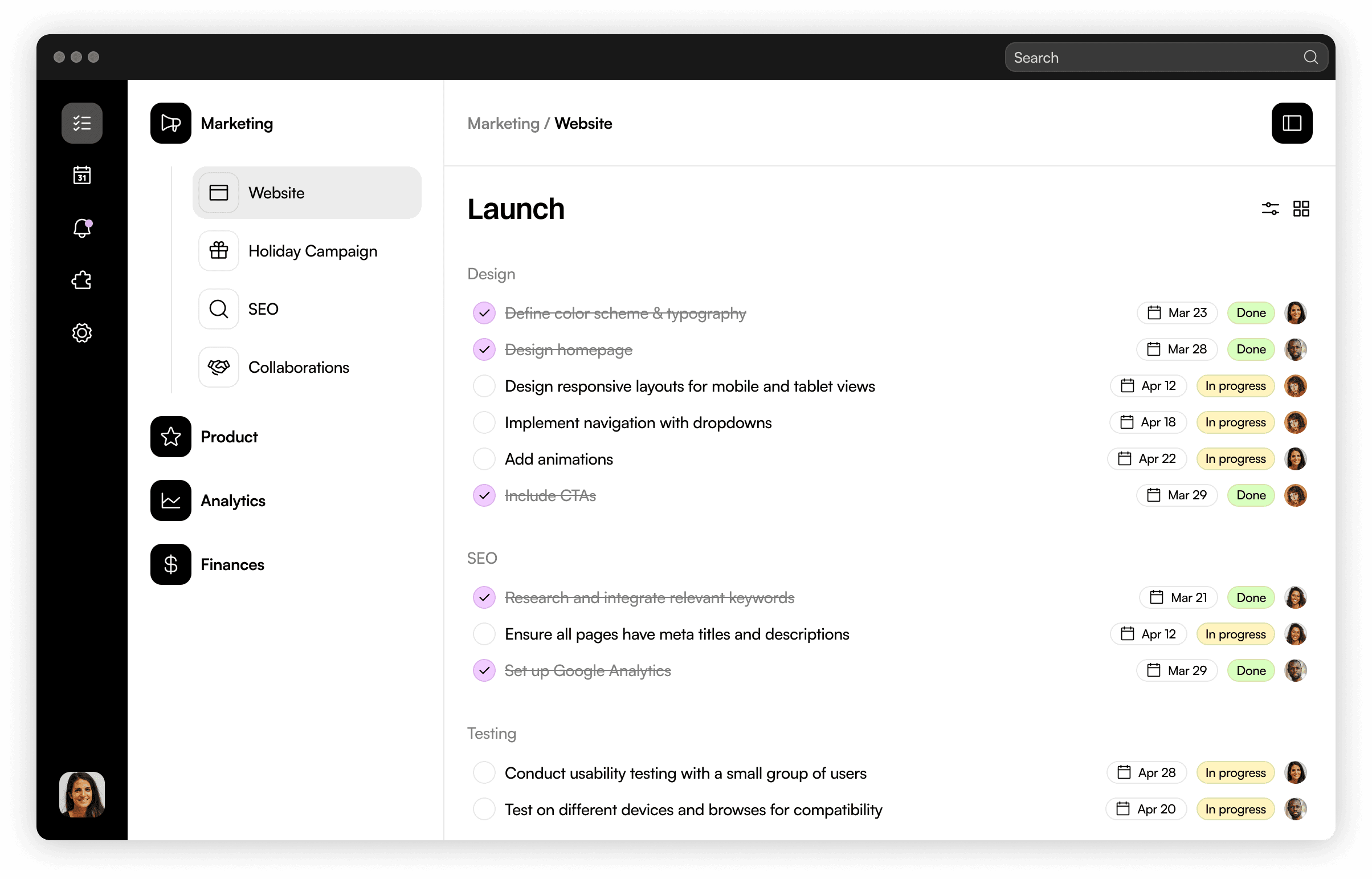 CodeNote interface
